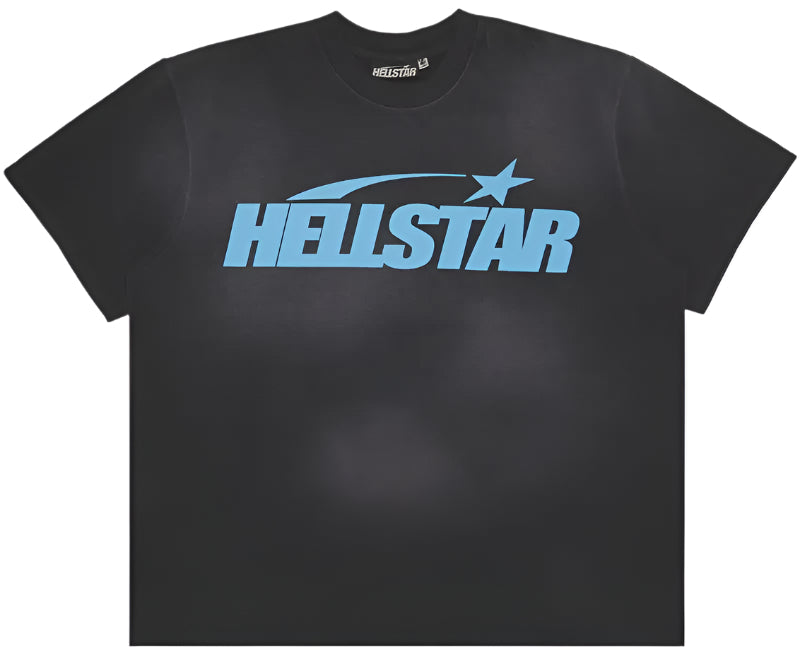 Hellstar Classic T-Shirt (Regular Print) 'Black/Blue'