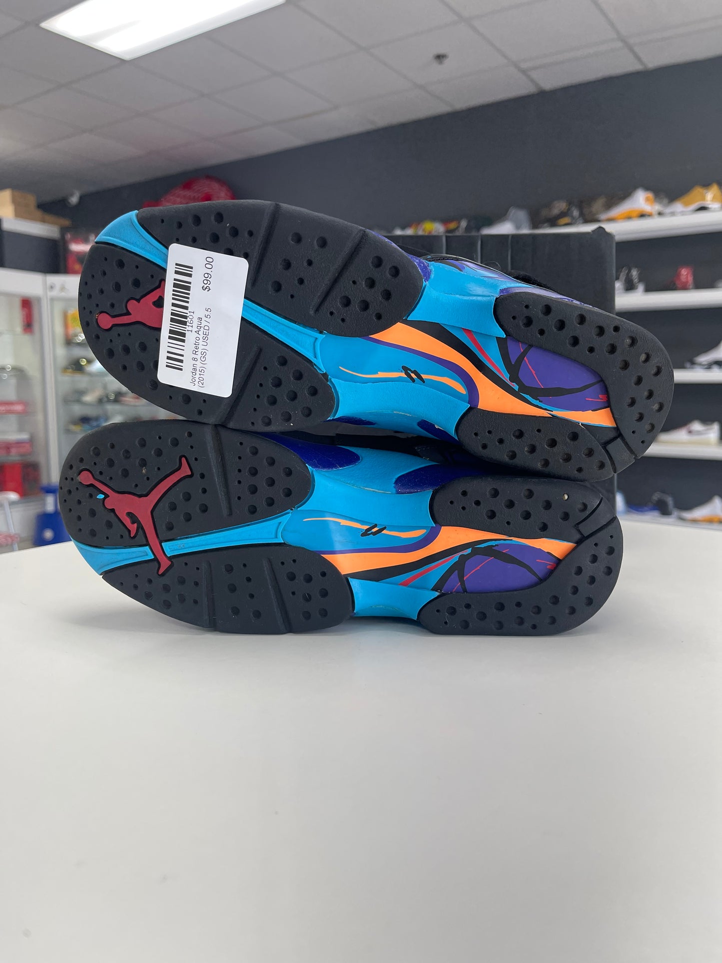 Jordan 8 Retro Aqua (2015) (GS) USED