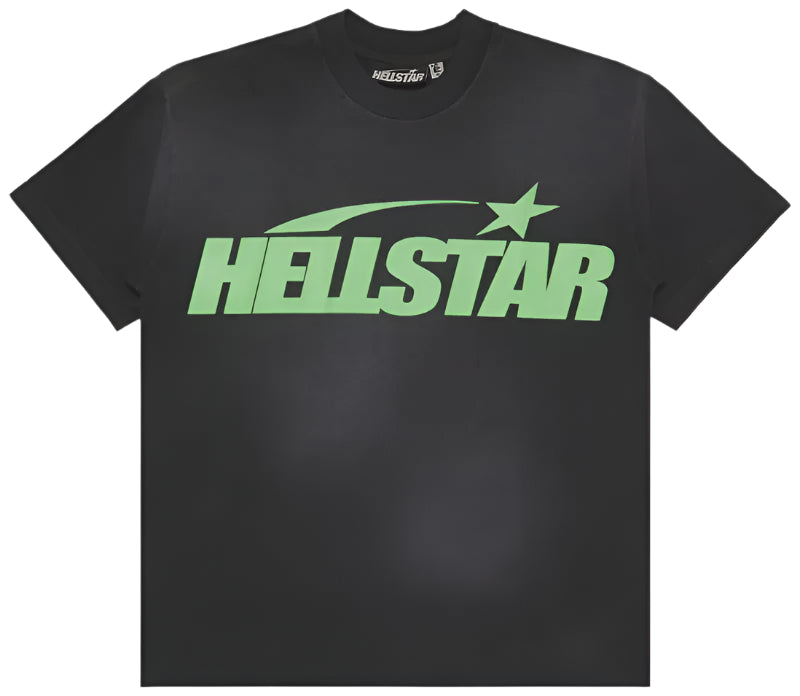 Hellstar Classic T-Shirt (Regular Print) 'Black/Green'