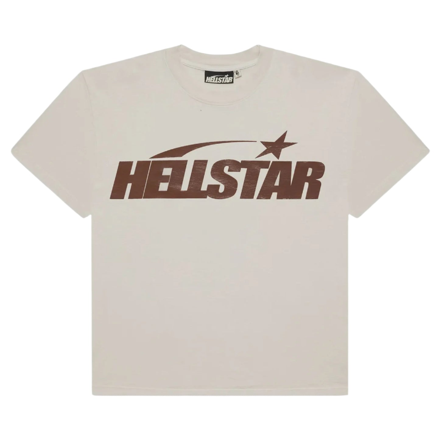 Hellstar Classic T-Shirt (Gel Print) 'White/Brown'