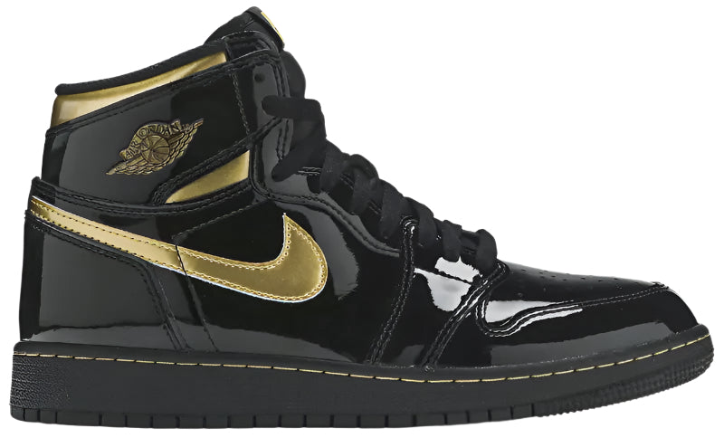 Jordan 1 Retro High Black Metallic Gold (2020) (GS)