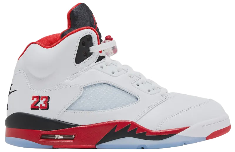 Jordan 5 Retro Fire Red Black Tongue 2025