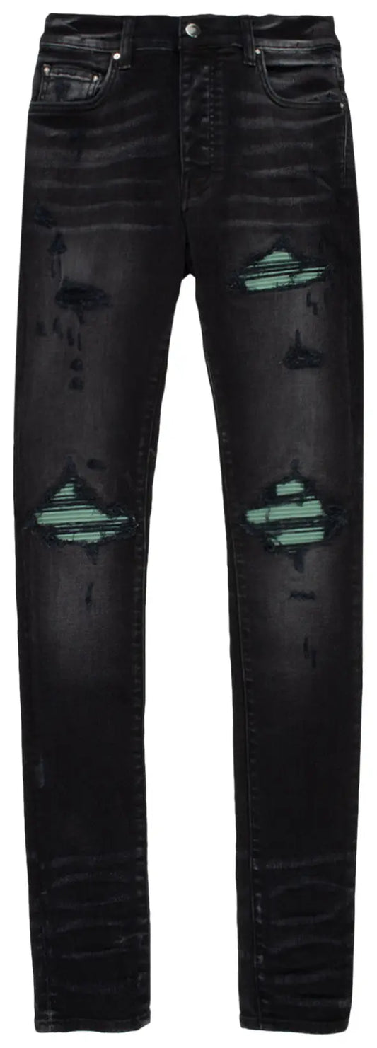 Amiri Ultra Suede MX1 Jean 'Aged Black'