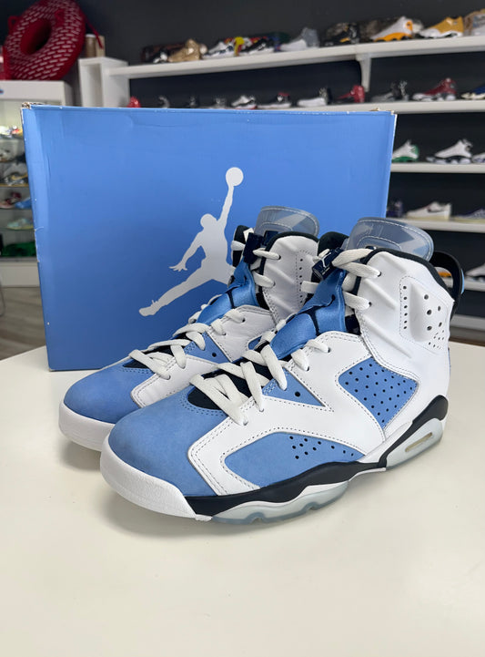 Jordan 6 Retro UNC White Size 8.5 USED