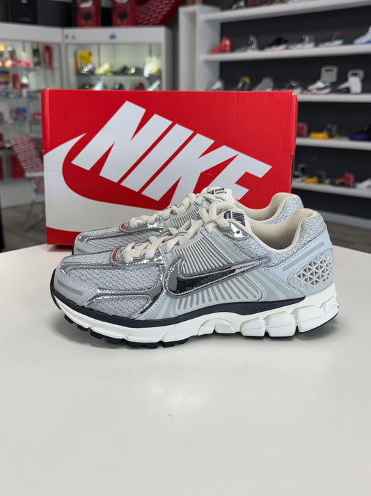Nike Zoom Vomero 5 Metallic Silver Tried On