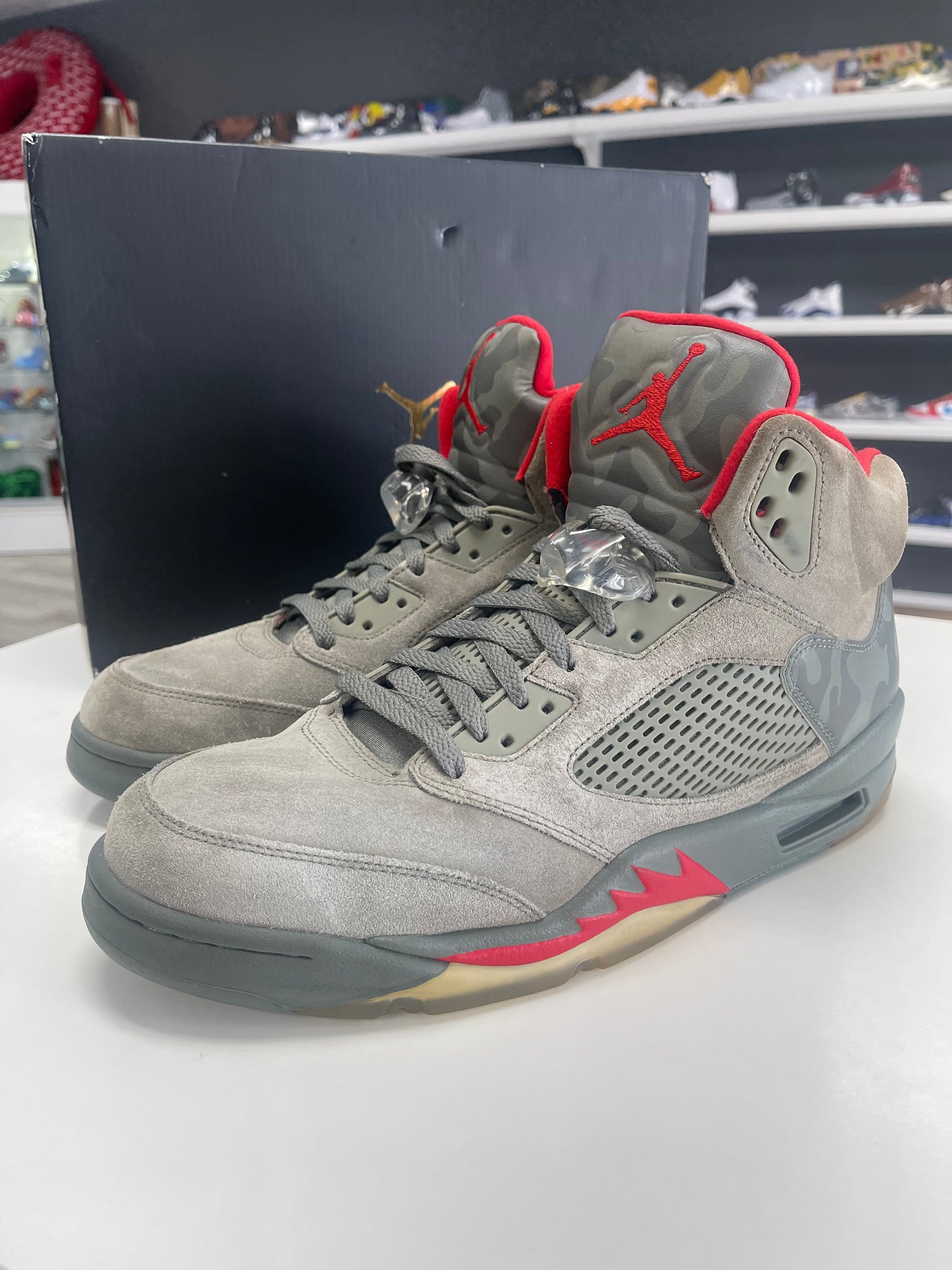 Jordan 5 Retro P51 Camo USED REP BOX