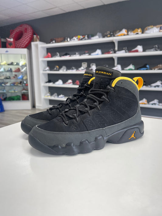 Jordan 9 Retro Dark Charcoal University Gold (GS) USED NO BOX