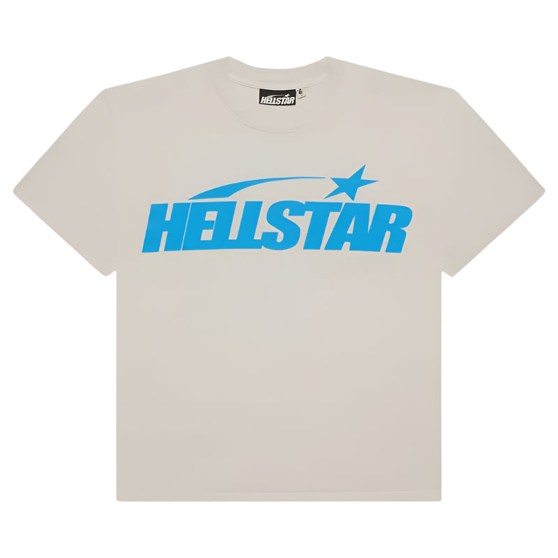 Hellstar Classic T-Shirt (Regular Print) 'White/Blue'